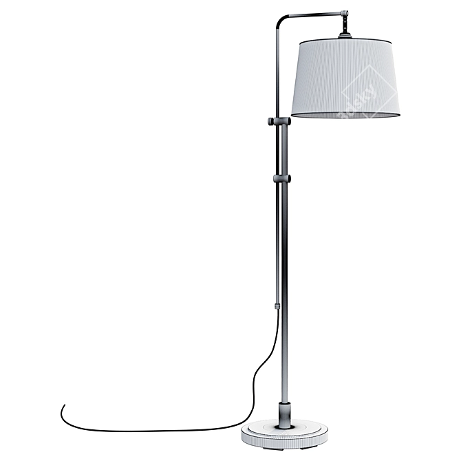 Modern Adjustable Floor Lamp 3D model image 2