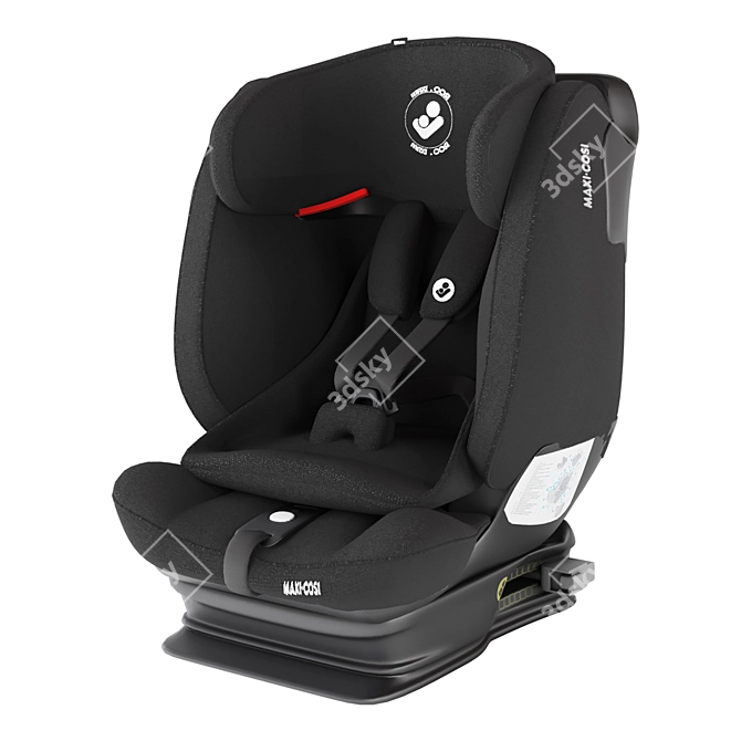 Maxi Cosi Car Seat: Unwrapped, PBR Textures, Clean Topology 3D model image 2