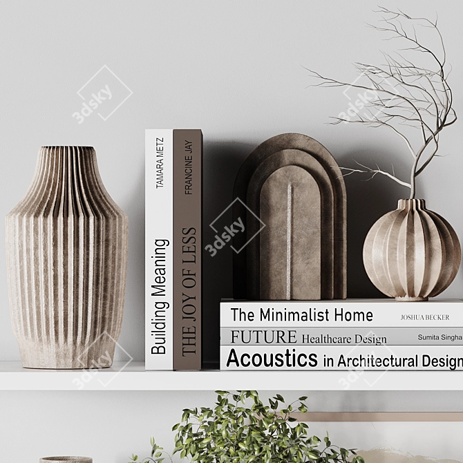 Dimensional Decorative Set - 16 Pieces 3D model image 2