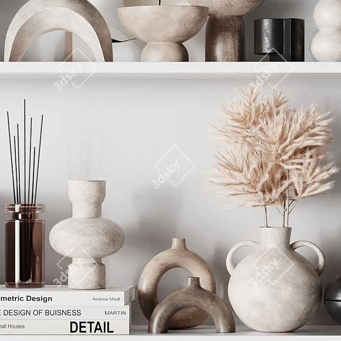 Dimensional Decorative Set - 16 Pieces 3D model image 4