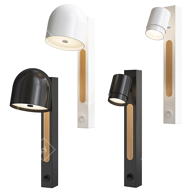 Modern Design Wall Lamps Sif and Vic 3D model image 1