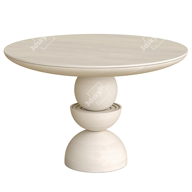 Modern Sonali Dining Table 3D model image 1