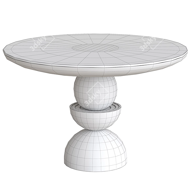 Modern Sonali Dining Table 3D model image 2