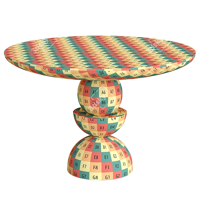 Modern Sonali Dining Table 3D model image 3