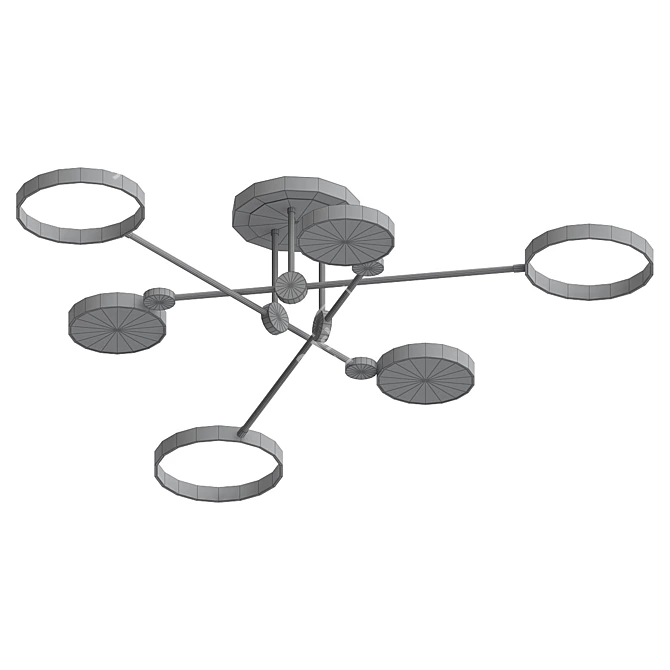 Bendik Ceiling Chandelier - Modern Elegance 3D model image 2