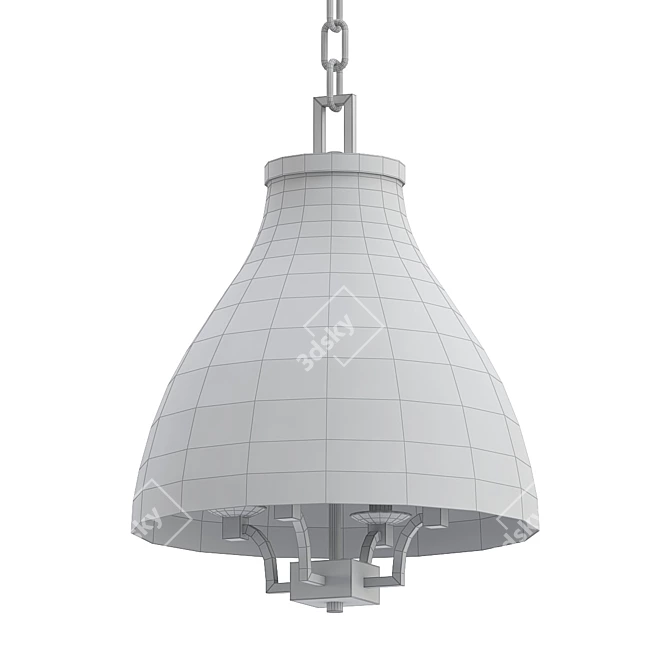 Roccu Chandelier: Elegant Illumination 3D model image 2