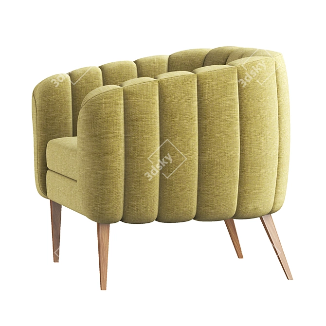 Modern Brabbu Oreas Armchair 3D model image 4