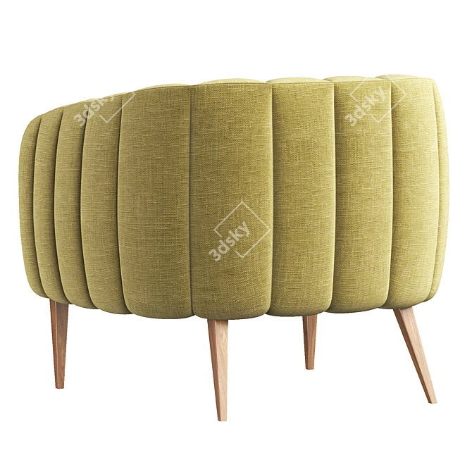 Modern Brabbu Oreas Armchair 3D model image 5