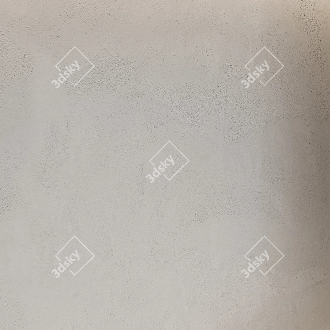 Seamless Decorative Plaster: Elegant & Durable 3D model image 2