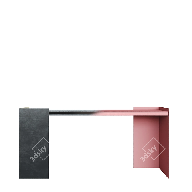 Elegant Baker Wrap Console 3D model image 3