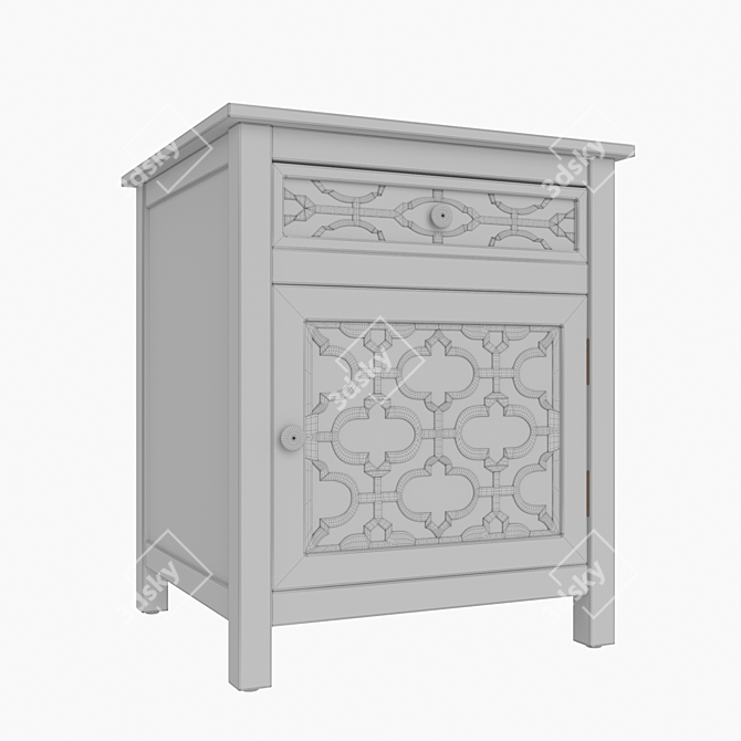 Modern Kiran Cabinet: Sleek Design, Premium Quality 3D model image 3