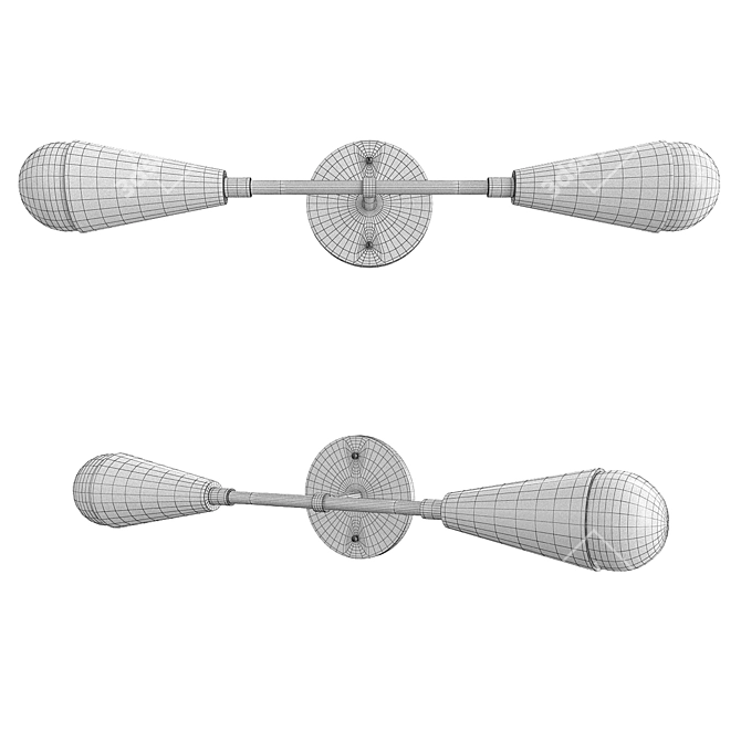 Elegant LOVELL Wall Sconce 3D model image 2