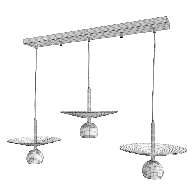 Sleek LED Suspension Design 3D model image 2