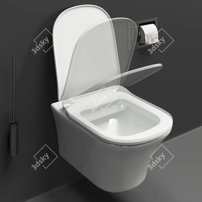 Elevate Your Bathroom: Cabo Toilet and Bidet 3D model image 2