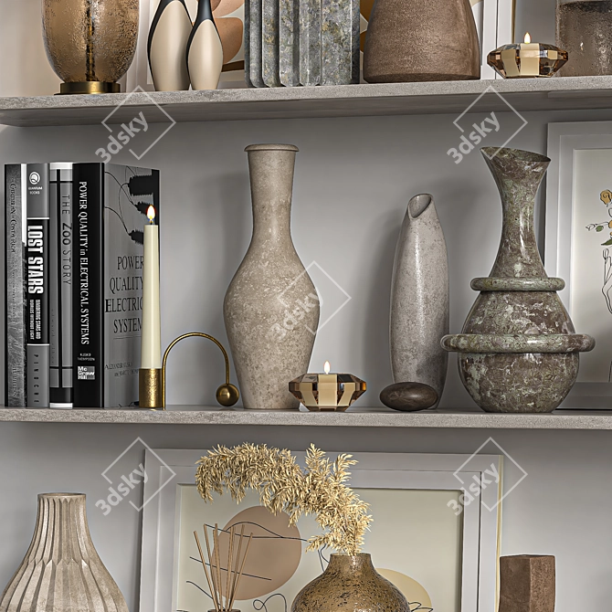 Elegant Decorative Set 13 3D model image 6