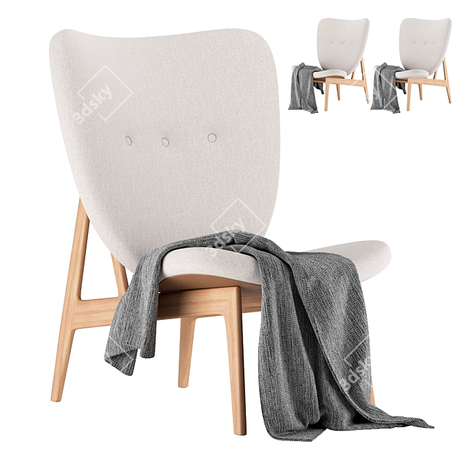 Elephant Chair: Comfortable and Stylish Seating 3D model image 1