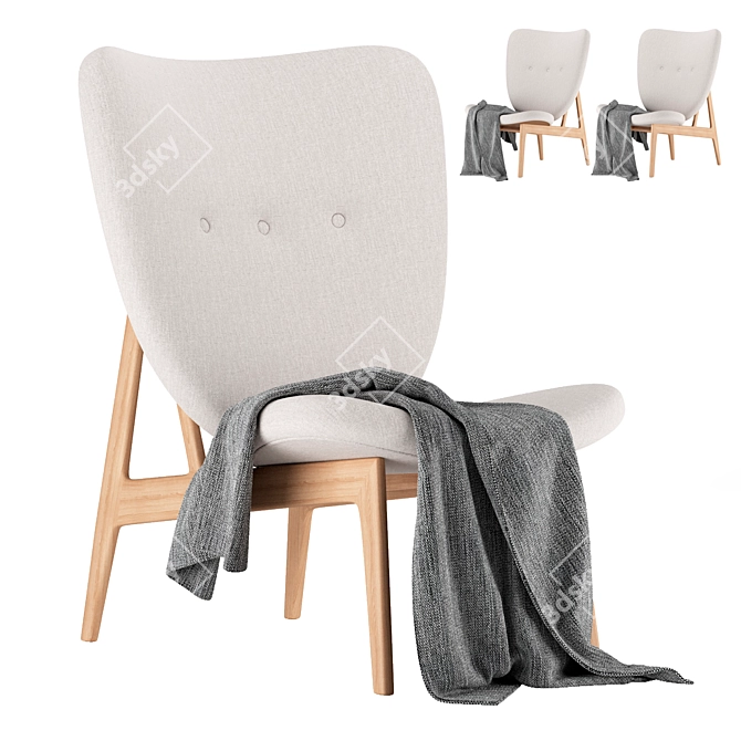Elephant Chair: Comfortable and Stylish Seating 3D model image 2