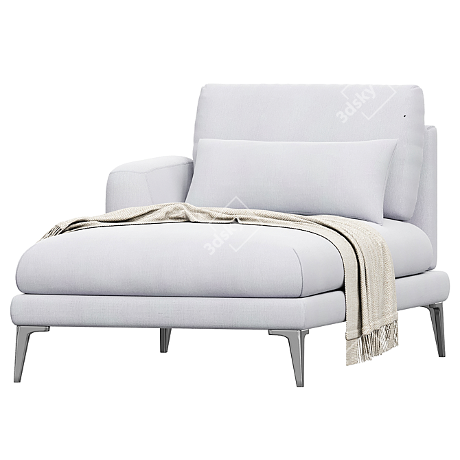 Elegant Classic Récamière: Timeless Comfort 3D model image 2