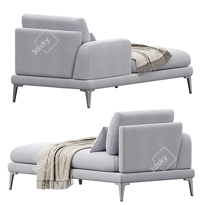 Elegant Classic Récamière: Timeless Comfort 3D model image 4