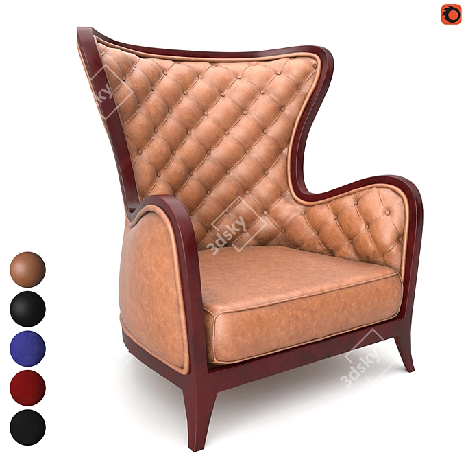 Classic Comfort Armchair 3D model image 1