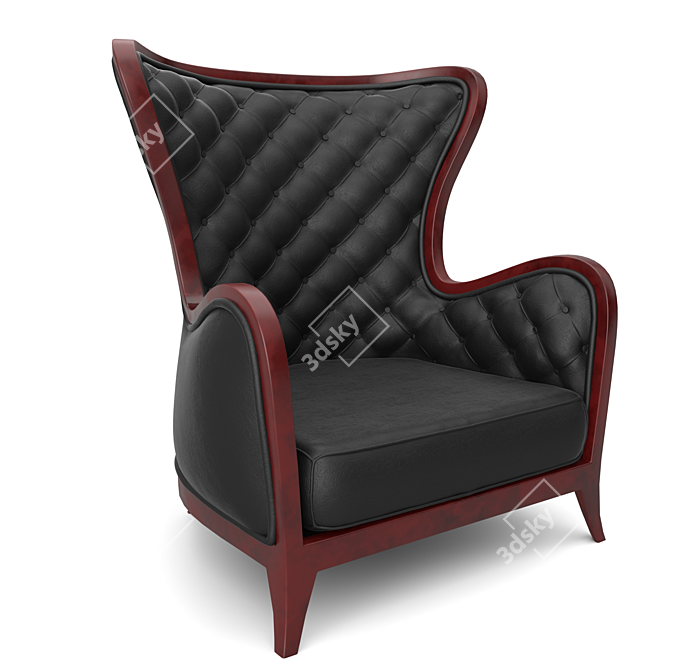 Classic Comfort Armchair 3D model image 5