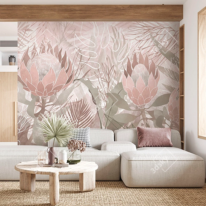 Tropical Serenity | Protea & Tropical Plants 3D model image 2