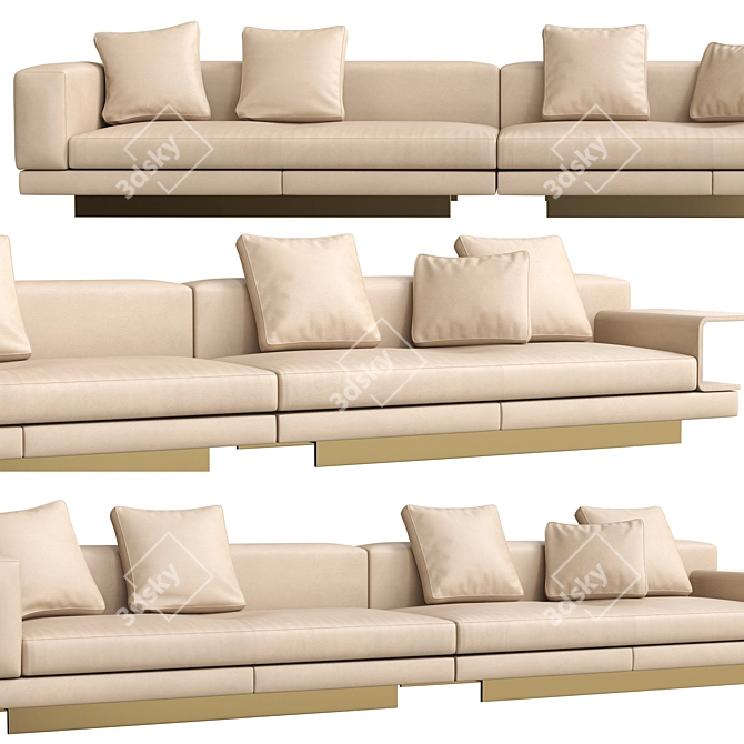 Modern Minotti Connery Sofa 3D model image 2