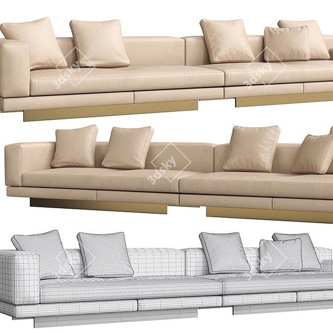 Modern Minotti Connery Sofa 3D model image 3