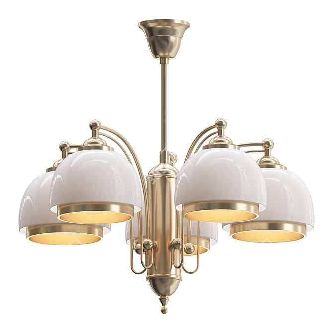 Alpha Lord Modern Chandelier 3D model image 1