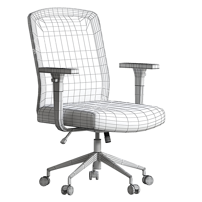 MeshGene Chair: Modern Ergonomic Design 3D model image 6