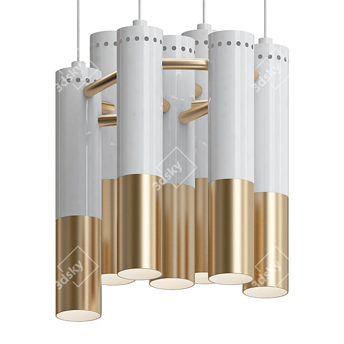 Ike Loft Pendant Chandelier 3D model image 1