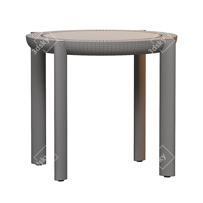 Sleek Spoke Coffee Table: Modern Design, Functional 3D model image 7