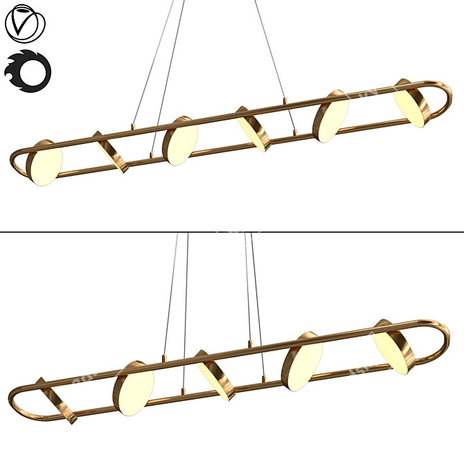 Elegant Liveig B Pendant Lights 3D model image 1