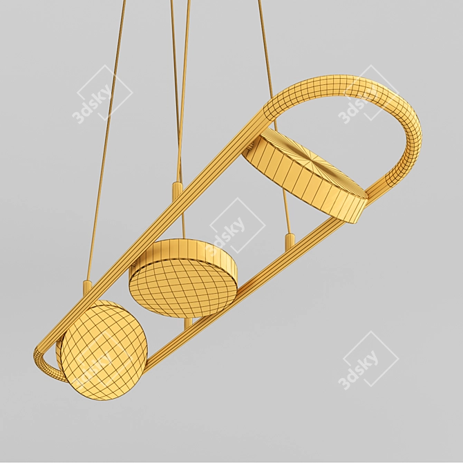 Elegant Liveig B Pendant Lights 3D model image 4