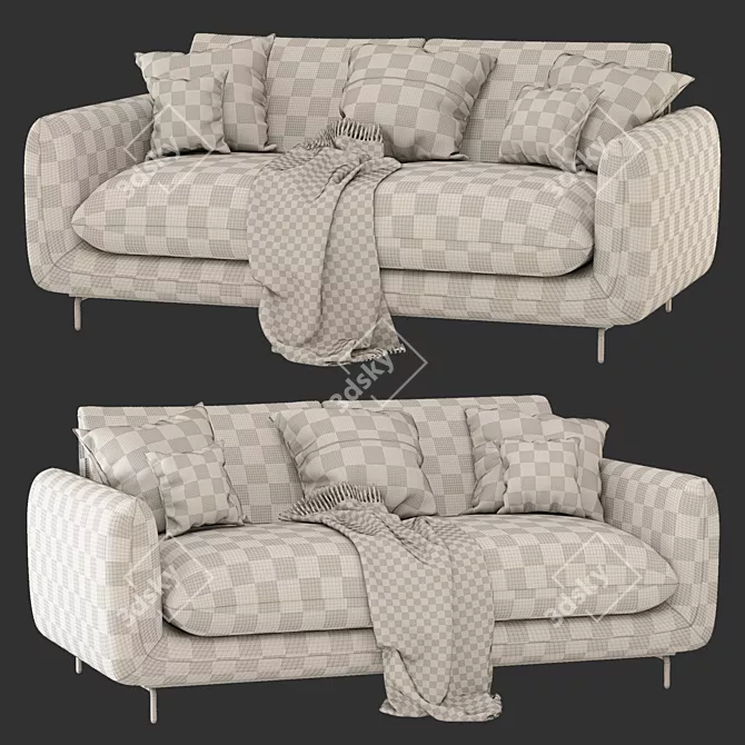 Pierre Luxury Sofa, Realistic Design 3D model image 4