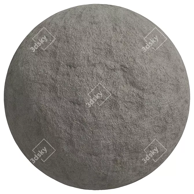 Seamless Stone Concrete Cover 4k Texture 3D model image 2