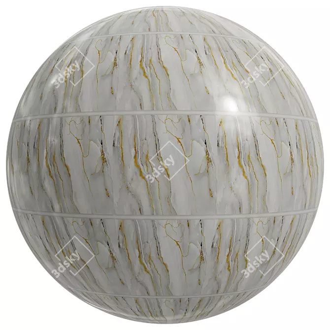 Marble Stone Covering: 2 Mat, 4K, Seamless 3D model image 3