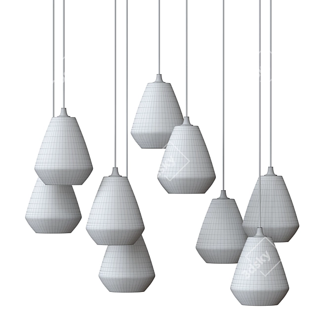 Sleek VIGO Ceiling Lamp 3D model image 2
