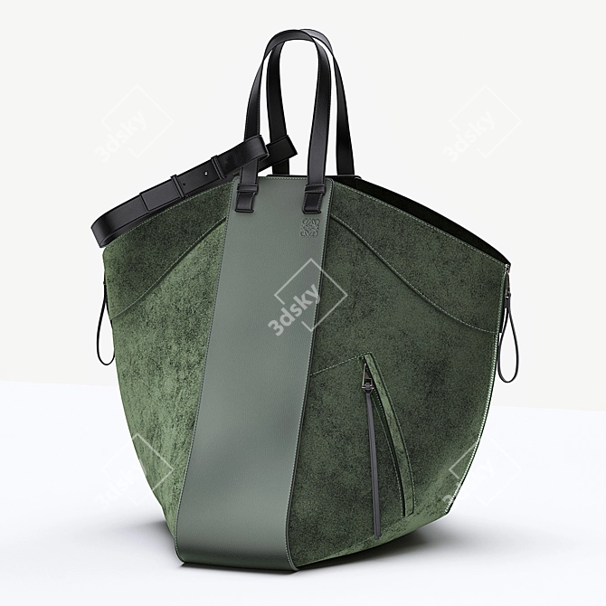 LOEWE Hammock Tote: Versatile Calfskin Bag 3D model image 2