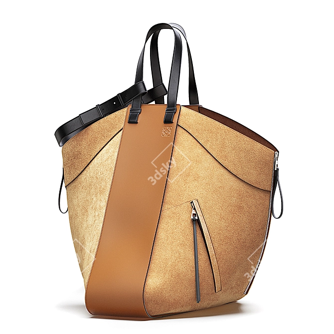 LOEWE Hammock Tote: Versatile Calfskin Bag 3D model image 8