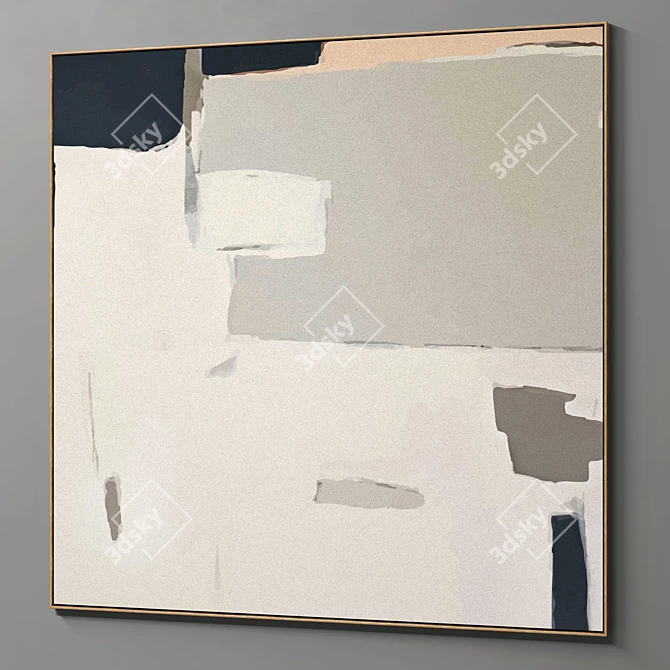 Abstract Plaster Frame Set 3D model image 4