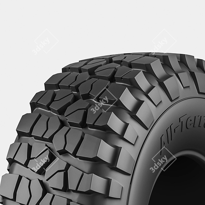 All-Terrain Tire 3D model image 2