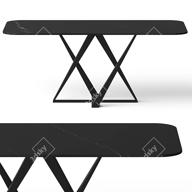 Cosmo Dining Table - Elegant and Versatile 3D model image 1