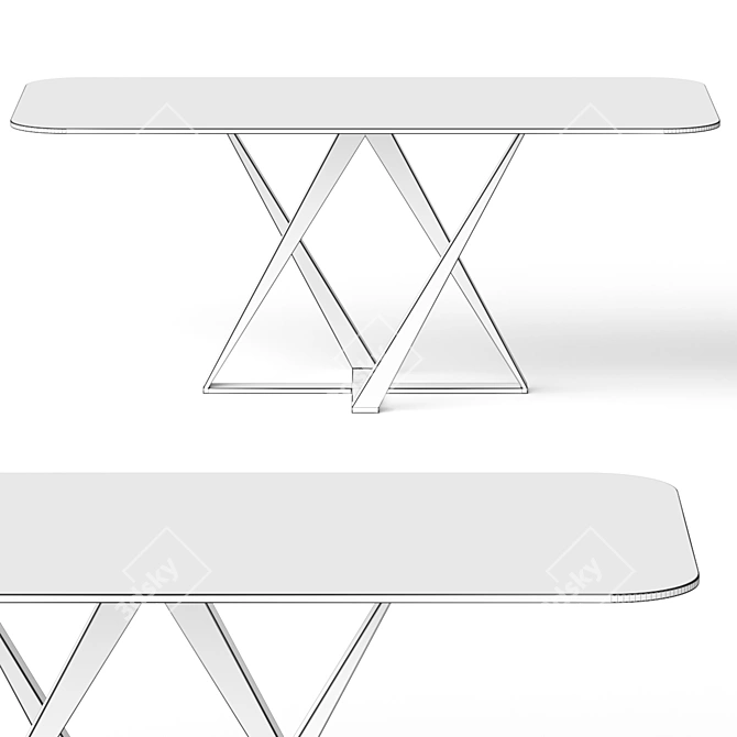Cosmo Dining Table - Elegant and Versatile 3D model image 2