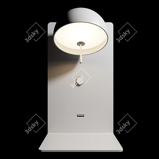 Modern Minimalist LED Wall Lamp 3D model image 1