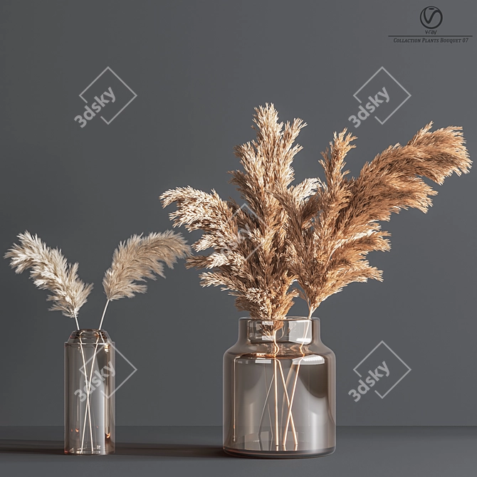 Luxury Flora Collection Bouquet 3D model image 3