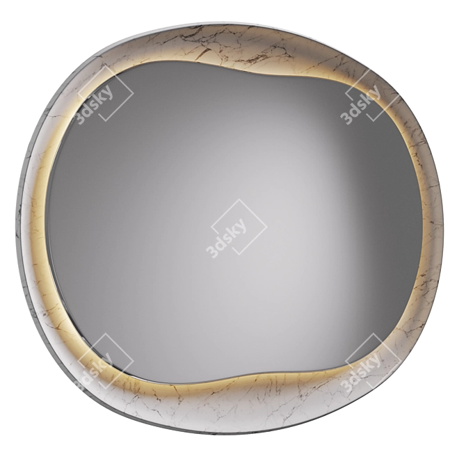 Anima Mirror: Elegant Reflection by Salvatori 3D model image 2