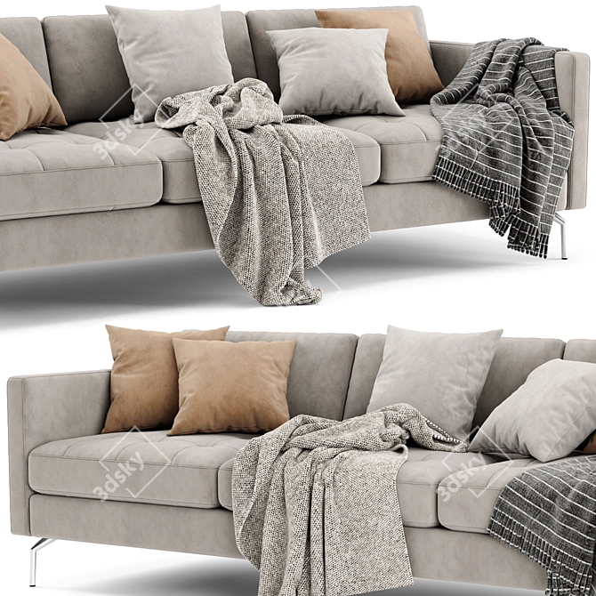 Modern BoConcept Osaka 3-Seater Sofa 3D model image 3