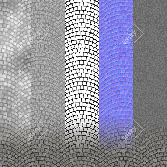 Seamless Pavement Texture 3D model image 2