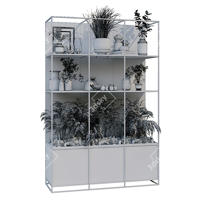 Green Oasis Interior Vertical Partition 3D model image 6